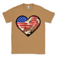 Toasted Coconut western usa flag heart Classic Tee - JahusDesignShop