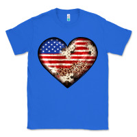 True Royal western usa flag heart Classic Tee - JahusDesignShop