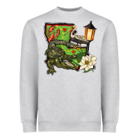 Heather Grey louisiana state Heavyweight Sweatshirt - BarkalooDesign