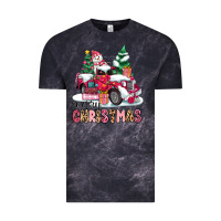 Cloud Black pink merry christmas Vintage Tee - MaliasSmallBusiness