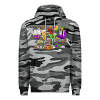 Slate Camo Mardi Gras wine glasses Premium Hoodie - HowdyJamesFarm