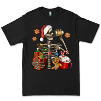 Black christmas skeleton coffee Premium Tee - Jasminsmagicworld