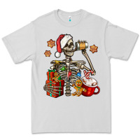 Dove Grey christmas skeleton coffee Premium Tee - Jasminsmagicworld