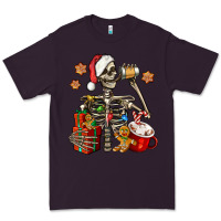 Plum christmas skeleton coffee Premium Tee - Jasminsmagicworld