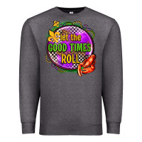 Charcoal Heather let the good times roll olivia Premium Sweatshirt - OliviaCreatesArt