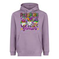 Lavender parading with my gnomies Heavyweight Hoodie - OliviaCreatesArt