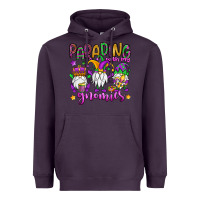 Plum parading with my gnomies Heavyweight Hoodie - OliviaCreatesArt