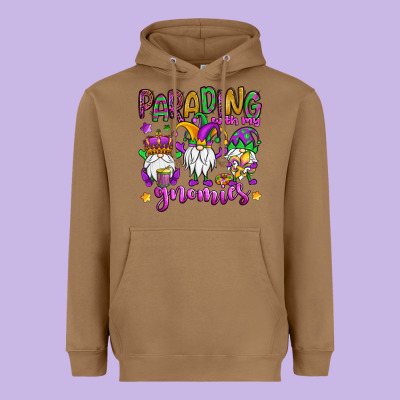 Parading With My Gnomies Heavyweight Hoodie Designed By Oliviacreatesart