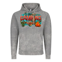 Cloud Rock camping vibes Vintage Hoodie - NancyCooperArtShop