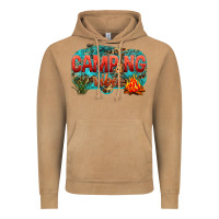 Vintage Camel camping vibes Vintage Hoodie - NancyCooperArtShop