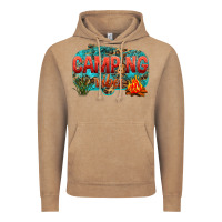 Vintage Coffee camping vibes Vintage Hoodie - NancyCooperArtShop