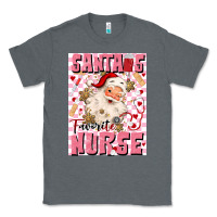 Charcoal Heather santas favorite nurse Classic Tee - MaliasSmallBusiness