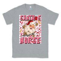 Heather Grey santas favorite nurse Classic Tee - MaliasSmallBusiness