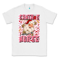White santas favorite nurse Classic Tee - MaliasSmallBusiness