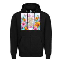Black she is mom with flowers Zipper Hoodie - TumblerDesignByShophia