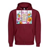 She Is Mom With Flowers Zipper Hoodie | Teevron