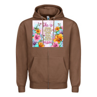 Chestnut she is mom with flowers Zipper Hoodie - TumblerDesignByShophia