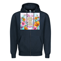 Navy she is mom with flowers Zipper Hoodie - TumblerDesignByShophia