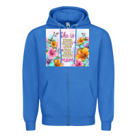 True Royal she is mom with flowers Zipper Hoodie - TumblerDesignByShophia