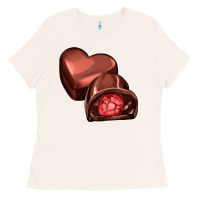 Bone heart chocolate Ladies Tee - AdoDesignShop