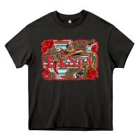 Asphalt fiesta with sombrero background Heavy Core Tee - Artiststas
