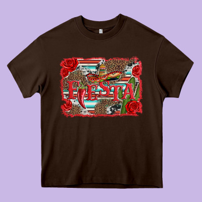 Fiesta With Sombrero Background Heavy Core Tee Designed By Artiststas