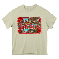 Mossy fiesta with sombrero background Heavy Core Tee - Artiststas
