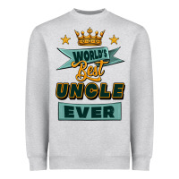 Heather Grey world's best uncle ever Heavyweight Sweatshirt - Jasminsmagicworld