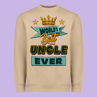 World's Best Uncle Ever Heavyweight Sweatshirt Designed By Jasminsmagicworld