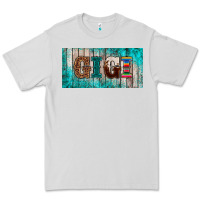 Dove Grey western turquoise gigi license plate Premium Tee - BarkalooDesign