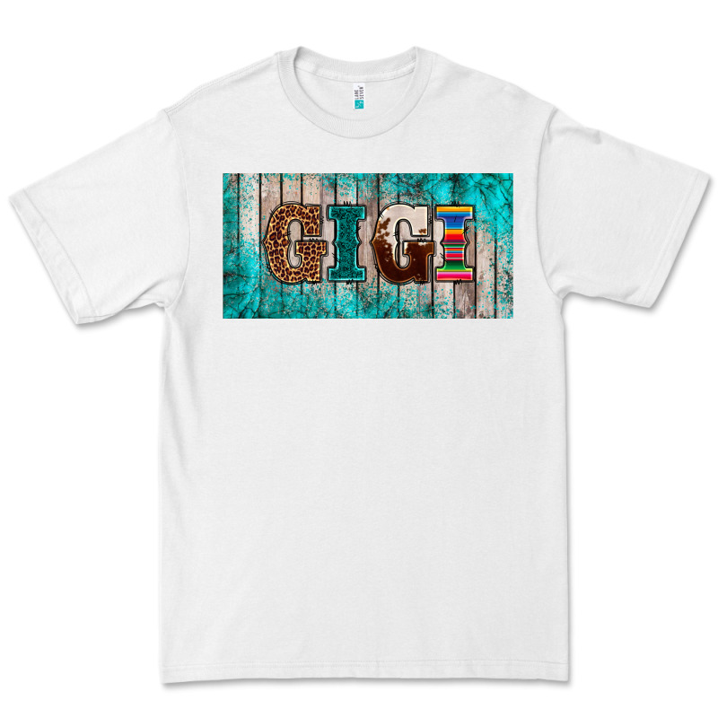 Western Turquoise Gigi License Plate Premium Tee by BarkalooDesign | Teevron