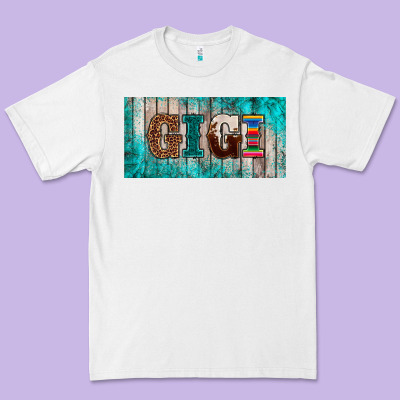 Western Turquoise Gigi License Plate Premium Tee Designed By Barkaloodesign