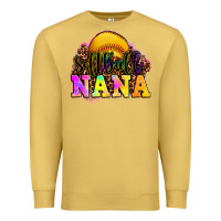 Antique Gold softball nana Premium Sweatshirt - OliviaCreatesArt