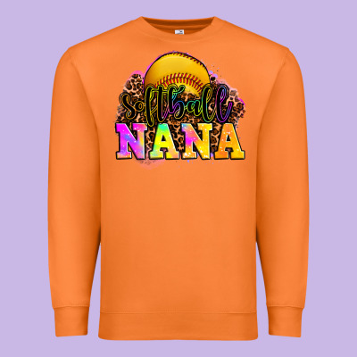 Softball Nana Premium Sweatshirt Designed By Oliviacreatesart