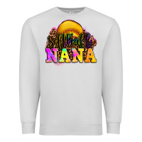 Dove Grey softball nana Premium Sweatshirt - OliviaCreatesArt