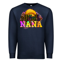 Navy softball nana Premium Sweatshirt - OliviaCreatesArt