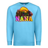 Ocean Blue softball nana Premium Sweatshirt - OliviaCreatesArt