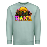 Seafoam softball nana Premium Sweatshirt - OliviaCreatesArt