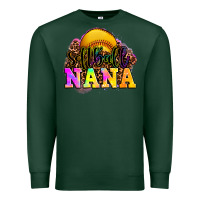 Sports Green softball nana Premium Sweatshirt - OliviaCreatesArt
