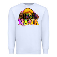 White softball nana Premium Sweatshirt - OliviaCreatesArt