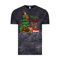 Cloud Black merry christmas y'all Vintage Tee - MaliasSmallBusiness