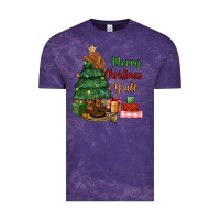 Cloud Purple merry christmas y'all Vintage Tee - MaliasSmallBusiness