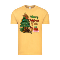 Vintage Mustard merry christmas y'all Vintage Tee - MaliasSmallBusiness