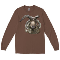 Chestnut navajo churro sheep head Long Sleeve Tee - LillyAllenDesigns