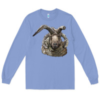 Colony Blue navajo churro sheep head Long Sleeve Tee - LillyAllenDesigns