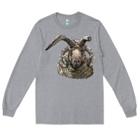 Heather Grey navajo churro sheep head Long Sleeve Tee - LillyAllenDesigns