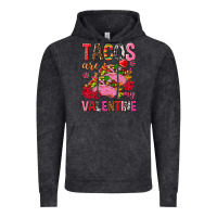 Vintage Black tacos are my valentine Vintage Hoodie - NancyCooperArtShop