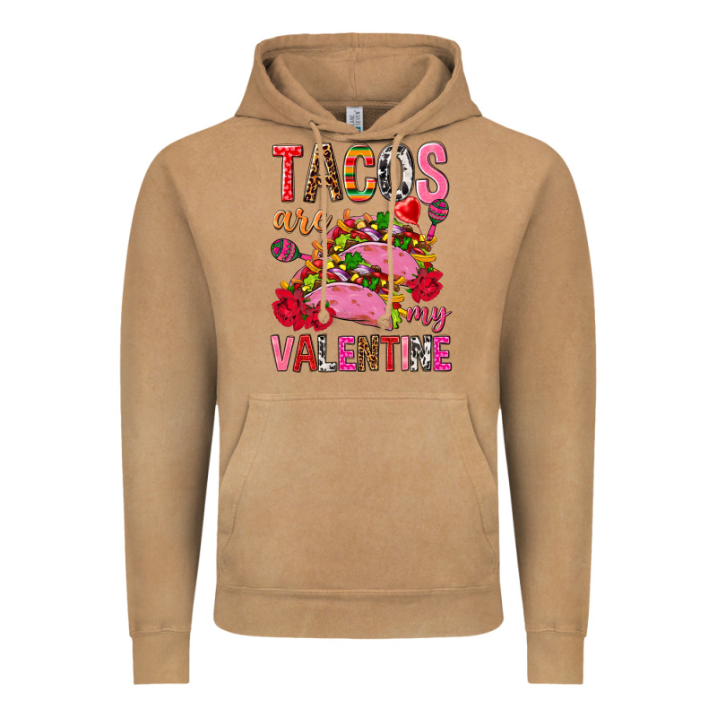 Tacos Are My Valentine Vintage Hoodie by NancyCooperArtShop | Teevron
