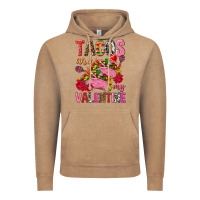 Vintage Coffee tacos are my valentine Vintage Hoodie - NancyCooperArtShop