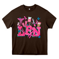 Chocolate Brown lpn cancer  nurse with Heavy Core Tee - AdoDesignShop